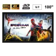 Visualax 100" inch Fixed Frame Acoustic Transparent Projector Screen TRUE 16:9