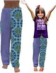 [Paradise Towelwear Co.] Towel Pants for Swimmers – Cotton Terry Towel Pants – Beach Coverup – Resort Wear – Swim wear - Purple Turtle Mandala (Adult L)