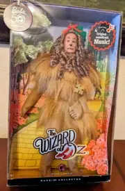 Barbie Wizard Of Oz Cowardly Lion Pink Label Collector Doll Character