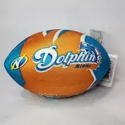 Vintage 1999 Nerf and Surf 6" Blue NFL Dolphins Hydro Water Pool Football Hasbro