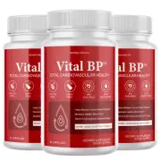(3 Bottles) Vital BP - Cardiovascular Health Support Supplement 60 Capsules