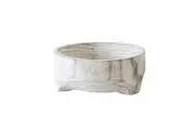 Rayell Timber Wood Round Decorative Bowl Skylar Natural Whitewash 25x10x25cm
