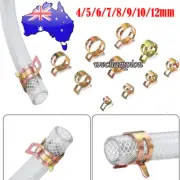 50PCS Zinc Plated Spring Hose Clamp Air Clip Hose Pipe Clamp Air Tube Clamp
