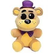 10 Inch Cute Night Plush - Purple Hat Golden Freddy Plush Toys - Adorable Withered Bear Stuffed Fredbear Boys