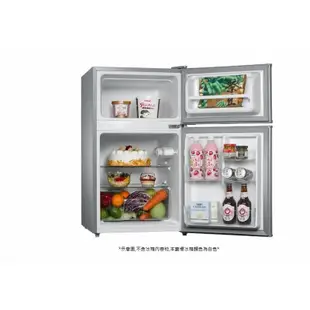 【免運費】【東元TECO】100L 一級能效 雙門小冰箱/雙門冰箱 R1011W