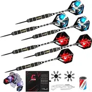 CyeeLife-Professional Steel tip Darts 24g+Aluminium shafts+Sharpener+Dart Tool+12 Flights