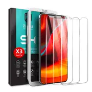 [3 Pack] ZUSLAB iPhone 12 Mini 5.4" Tempered Glass Screen Protector with Installation Alignment Frame for Apple