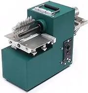 Leather Slitter Leather Cutting Machine, Double Head Electric Leather Strips Cutter Machine, Adjustable Speed Leather Strap Cutting Tool Splitter for Slitting Shoes Bags Paper