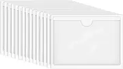 Self-Adhesive Index Card Document Sleeve, 50Pcs Self Adhesive Index Card Document Sleeve,Self-Adhesive Label Holder Card Document Sleeve Label Holder Clear Library Card Holders