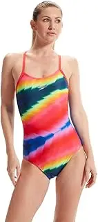 [Speedo] Women's Allover Fixed Crossback Swimsuit