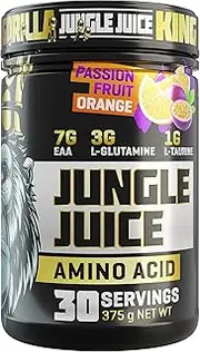 Gorilla Warfare Jungle Juice - Orange and Passionfruit Flavour - Amino Acid - 7g Eaa - 3g L-Glutamine - 1g L-Taurine - Reduce Muscle Soreness