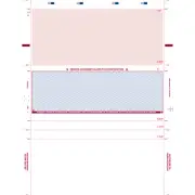 8-1/2" x 11" Z Fold Check Blue (Box of 2000)