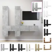 TV Cabinet Set TV Unit Multi Colours 100x30x30 cm/60x30x30 cm 6/7 Piece vidaXL