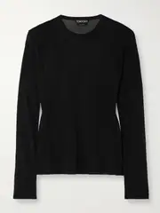 [TOM FORD] TOM FORD - Jersey Top - Black - small small Black