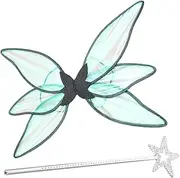 Abaodam 1 Set Fairy Wing for Fairy Wands Yarn Fairy Wing for Cosplay Party Pink Plastic Costume Wing