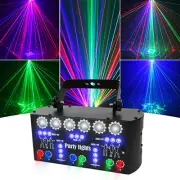Pattern Projector Laser Stage Light LED RGB Party Show Light with battery 1EDU