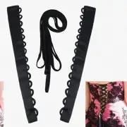 "Bridal Bliss Lace-Up Kit: Adjustable 160" Tie Back & 19" Dress Loops for Weddin