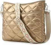 [EPEDAL24] Quilted Crossbody Bags for Women, Unique Pattern Strap Quilted Bag, Crossbody Purses for Women, Quilted Puffer Bag for Women