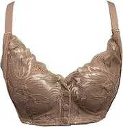 [BIMEI] Front-Closure Bra Mastectomy Bra Pocket Bra for Silicone Breastforms Women's Comfort Wireless 29HH