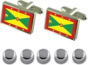 [Select Gifts] Shirt Dress Studs Grenada Flag Cufflinks