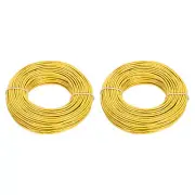 18AWG Gauge Stranded Hook-Up Wire PVC Tinned Copper Wire 30m/100ft Yellow
