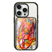 PowerThru Power Bank Slim Power Bank MagSafe Compatible DIESEL Orange Bandana Oval D PowerThru Power Bank