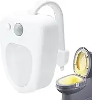 Toilet Bowl Motion Sensor Light,16-Color Color Change Toilet Seat Nightlight for Toilet Bowl - Bathroom Night Light Cool Stuff Adjustable Brightness for Dad Teen Boys Girls Men Women Bathroom Decor