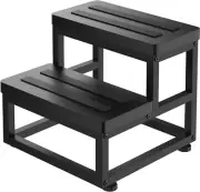 Step Stools Adults Kids Heavy Duty Stepping Stools Wooden Bed Step Stools Black
