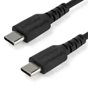 StarTech.com RUSB2CC1MB USB 2.0 - 480Mbps - 60W USB-C Cable - 1m - Black Durable [RUSB2CC1MB]