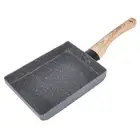 Frying Pan Tamagoyaki Omelette Black Non-Stick Pan Fry Egg Pan Pancake2819