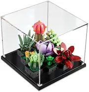 Acrylic Display Case for Lego 10309 Creator Expert Botanical Collection Succulents Figure Storage Box Dust Proof Glue Free