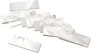 TOYANDONA 10 Pack White Shell Material Guitar Fretboard Inlays Diy Dot Markers 36x12x1mm Gf122 for Guitar Neck Shell