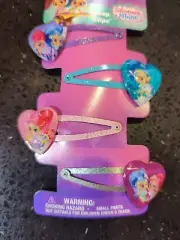 Shimmer & Shine 4 CT Snap Hair Clips New