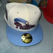 Sneakertown Philadelphia Phillies 7 1/2 Off White New Era Hat