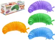 Wriggle Fidget Slug Puzzle Assorted Colours 1 of Green Blue Purple or Orange