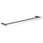 Curvae Double Towel Rail 600mm, Polished Chrome
