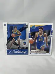 2020-21 Panini Donruss James Wiseman Rookie Card Lot (2) See Description
