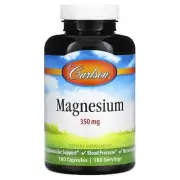 2 X Carlson Labs, Magnesium, 350 mg, 180 Capsules