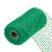 6 Inch Glitter Poly Burlap Mesh for Wreath Ribbon 10 Yard Dark Green