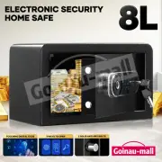 8L Security Safe Box Electronic Digital Cash Deposit Password Fingerprint Lock