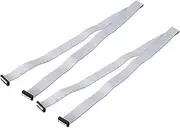 uxcell 2 Pcs IDC Flat Ribbon Cable, 2.54mm Pitch 28mm Width 100cm Long 22 Pin FC to FC Flat Ribbon Connector Jumper Wire for PC, LED Displays