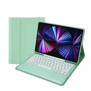 Detachable Bluetooth Keyboard Leather Case For Ipad Pro 12.9 2021 / 2020 / 2018 With Pen Slot