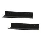 Small Decor Shelves, Mini Floating Display Wall Shelf for Smart 12 inch Black