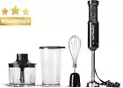 Immersion Blender 800W, Variable Control, Chopper, Whisk, 900ml Cup (NBI07110)