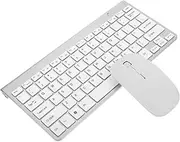 Wireless Keyboard Mouse Set 2.4ghz Ergonomic Mouse Silent Long Range Low Power Consumption No Drivers