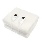NNEDPE Heated Electric Blanket Fitted Fleece Underlay Throw Double