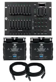 American DJ STAGE PAK 1 DMX Lighting Controller Pack w/Stage Setter+Dimmer Packs