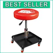 Torin Large Pneumatic Creeper Seat - Adjustable Mechanic Stool with Tool Tray