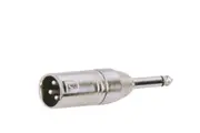 CARSON - Rock Plugs Adaptor / Lead Coupler XLR Male - 6.3 Mono Male Plug