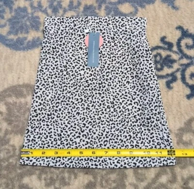 NWT Bailey's Blossoms Girl 2T Leopard Print Mini Skirt Elastic Waist Pull On
